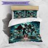 3pcs Duvet Cover Set (1*Duvet Cover + 2*Pillowcase, Without Core), Final Fantasy Print Bedding Set, Bedroom Decor, All‑Season, Birthday Gift