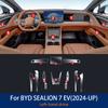 For BYD SEALION 07 EV 2024-Present Car Center Console Transparent TPU Protective Film Anti-scratch Repair Film Accessories