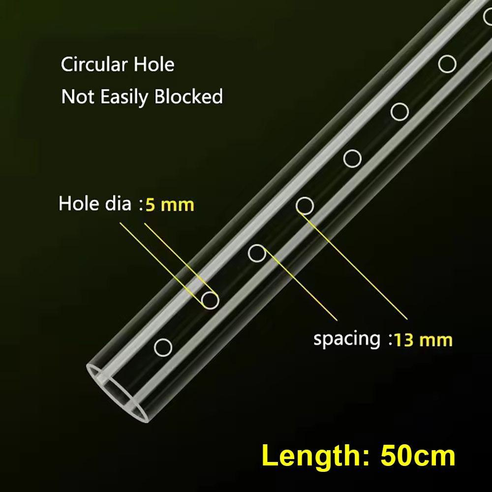 1Pcs Transparent Outflow Pipe Acrylic Rain Shower Outlet Tube New Aquarium Filter