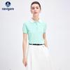 Women's Short Sleeve Knit Polo T-Shirt