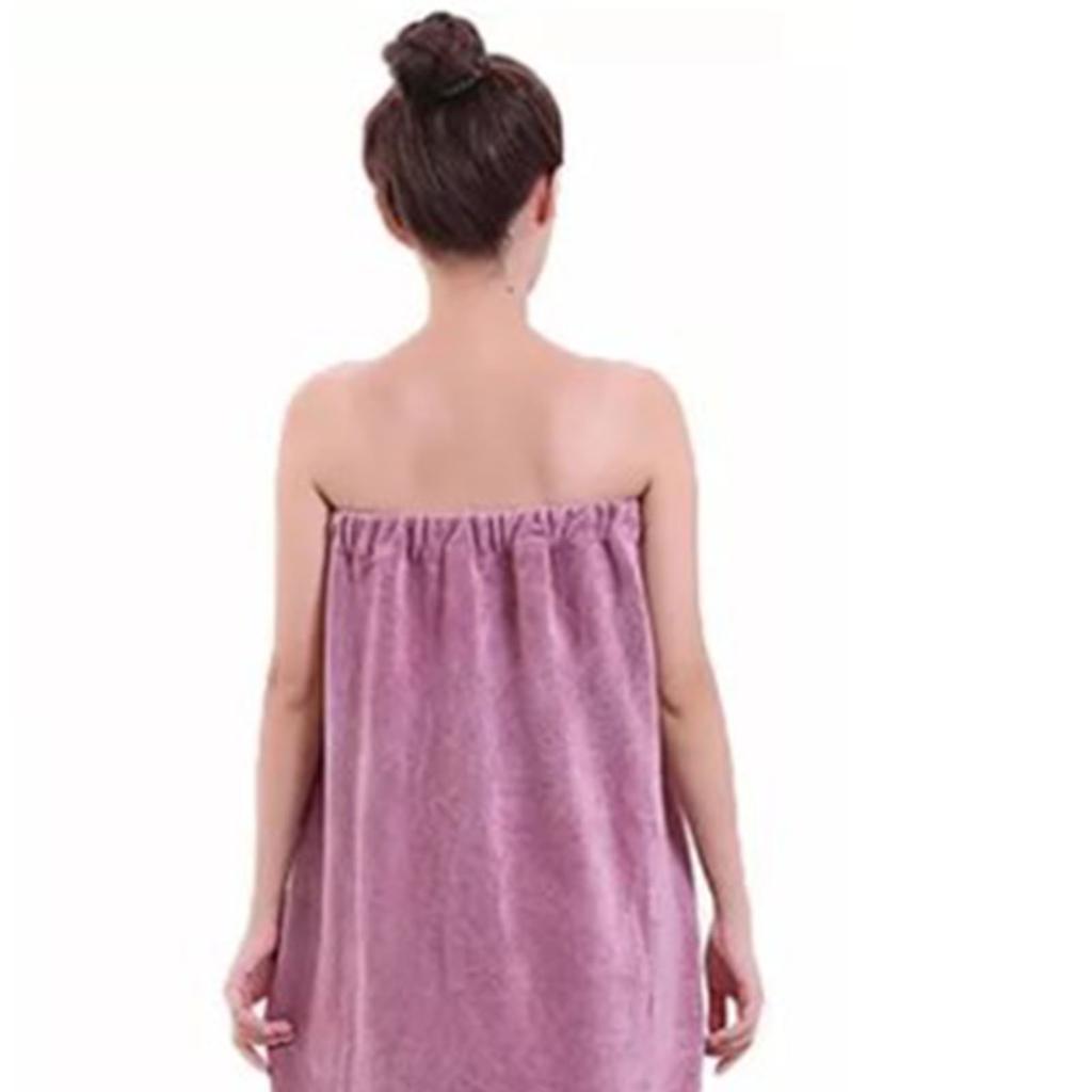 Bath Wrap Towel High Absorbency Soft Double Button Breathable Colorfast Adjustable Tightness for Gym Beach Pool