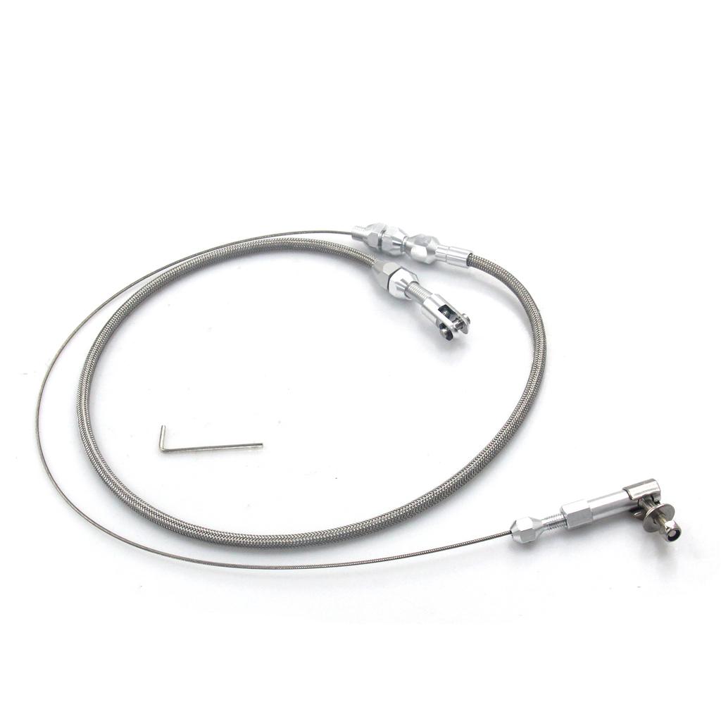 24inch Braided Throttle Cable Kits Can be Cut to Fit any Application