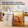 [Color random] 3Pcs Magnetic Clip kitchen Food Snack sealing seasoning Plastic Clip Office Supply for Documents Bills Stationery