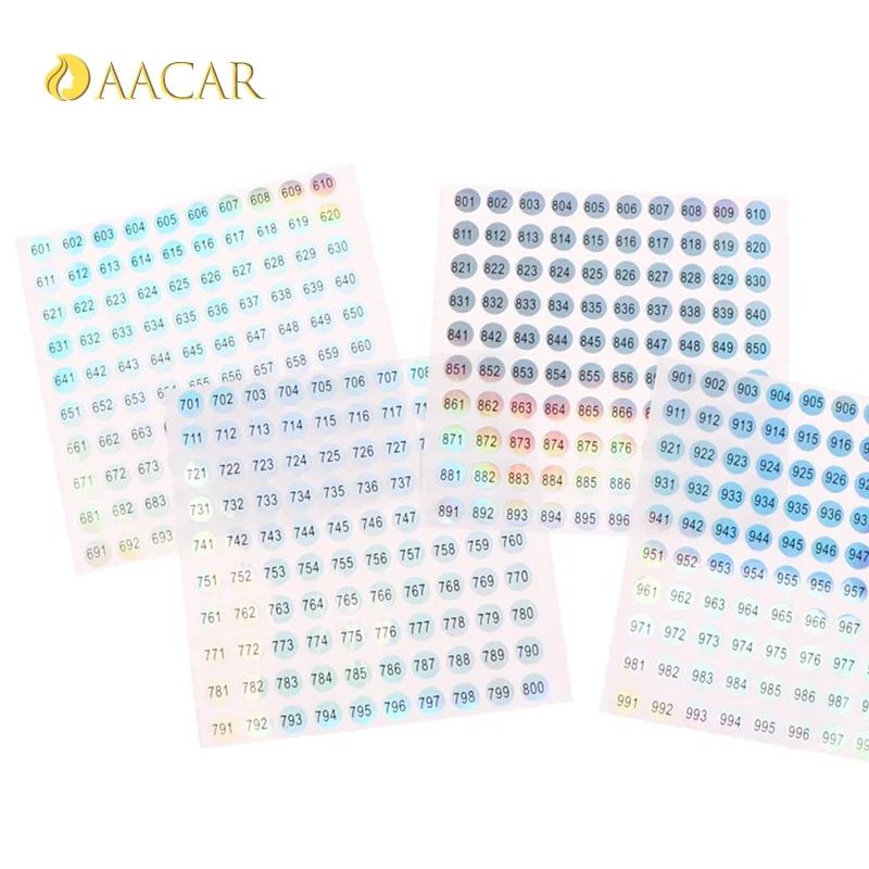 1-1000 Waterproof Digital Label DIY Craft Digital Label Stickers Self-adhesive Number Sticker Nail Polish Tableware Scrapbooking