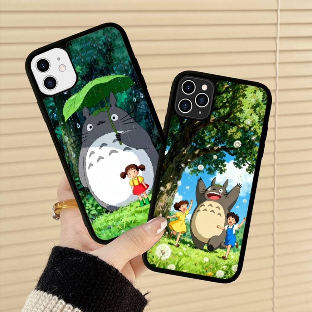 Cute T-Totoroes For iphone 17 Air 16 15 14 13 12 11 Pro Max TPU+PC Plus Shockproof Back Phone Cover