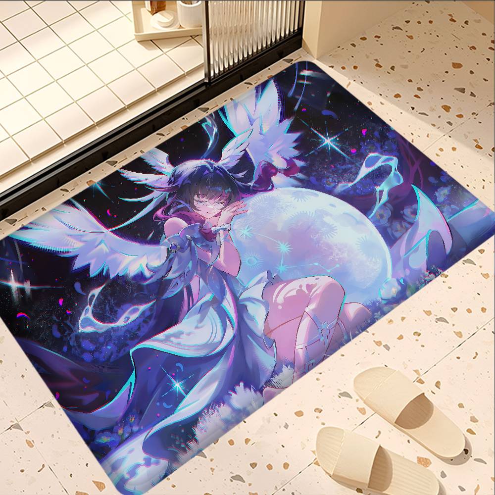 Genshin Impact Columbina Floor Mat Nordic Style Home Doormat Bathroom-Toilet Mats Bedroom Hotel Decor Mat