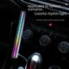 Bluetooth Voice-Controlled RGB Sensor LED Light Bar - Music Rhythm & Atmosphere Light for Desktop or Car.
