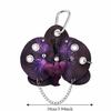 Handmade Drilling and Puncture Orchid Keychain Backpack Decoration Flower Bag Pendant  Gifts