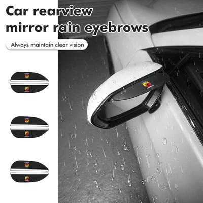 2 Stück Auto Rückspiegel Regenbraue Seite Schnee Sonnenschutz für Abarth FIAT 500 Ducato Stilo Palio UNO Astra Bravo Tipo
