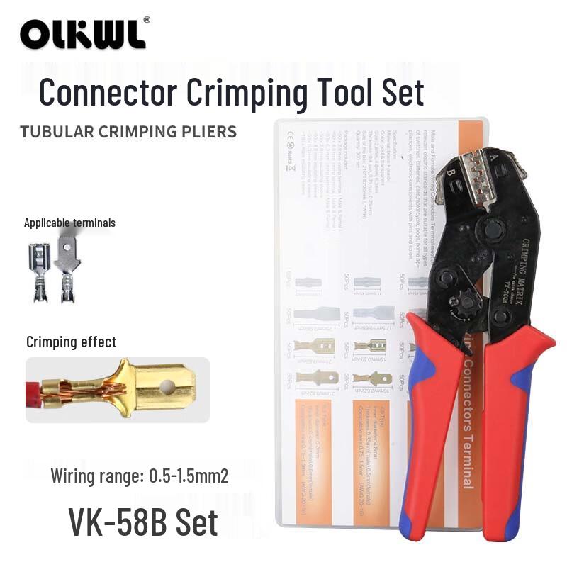 OLKWL Automotive Connector Crimping Pliers Kit Crimping Pliers