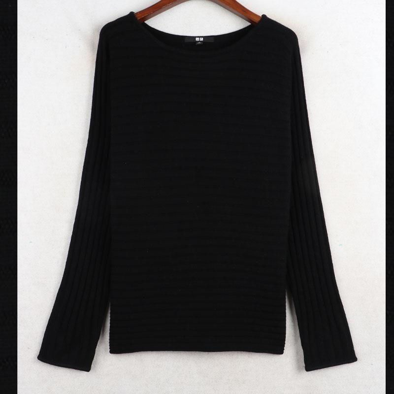 Sunshine House Autumn and Winter New Arrival Export Daily Single U-Family off-Shoulder Collar Long Sleeves Women's Knitwear Pullover Sweater