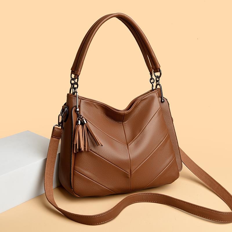 High Quality PU Elegant Women Messenger Bags Office Ladies Totes Pure High-capacity Handbag for Female Crossbody Shoulder Wallet