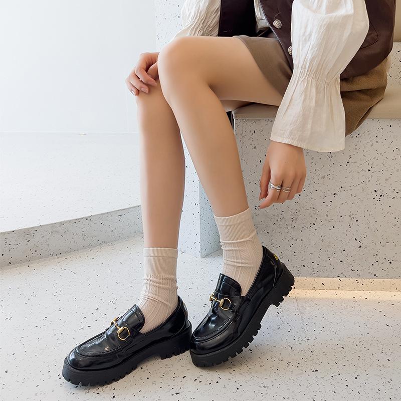 

Женские весенне-осенние милые носки с вертикальным рубчиком в стиле колледжа 1 pair