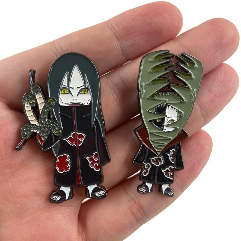 Anime Brosche Naruta Akatsuki Deidara Uchiha Itachi Brosche Cartoon Metall Abzeichen Tasche Dekoration