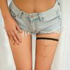 Jewelry elastic belt thigh chain leg chain holiday wind metal rod hanging chain fringed leg decoration female
