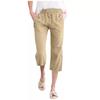 Calças e Capris Casuais Femininos DICFY com Estampa Lisa
