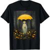 Rainy Ghost Halloween Lonely Ghost In The Forest Gothic T-Shirt Oversized T Shirt for Men Women Casual  Daily Four Seasons