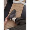 Cozy Wool-Lined Indoor Slippers With 3cm Platform Sole Elastic Strap Slip-On Women Men