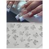 20Pcs 3D Butterfly Shaped Nail Art Jewelry, Nail Charm Rhinestones,Diy Nail Decoration Supplies Nail Charms Nail Art Accessories