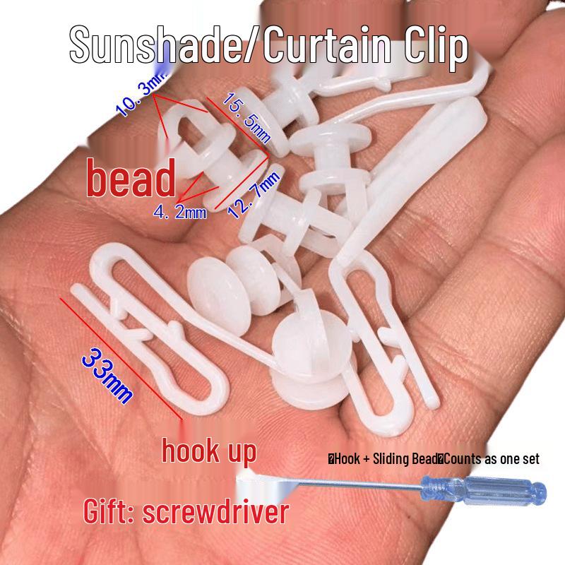 Plastic Universal Curtain Pulley Hook for Slide Rails