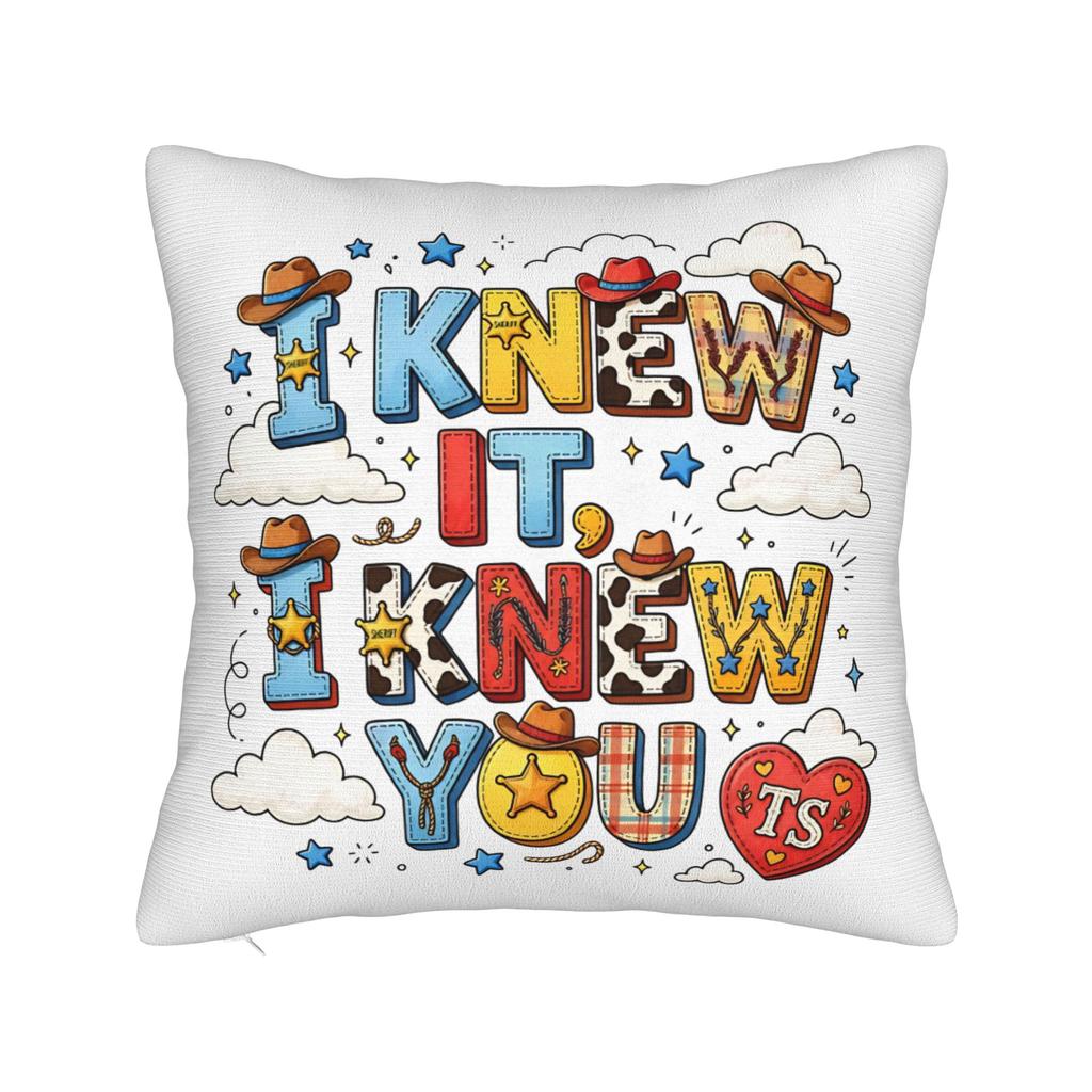 I Knew It I Knew You Cartoon Movie Square Pillow Cases TS Cushion Covers Customized Zippered Decorative Pillowcase for Sofa