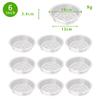 Clear Plastic Plant Saucers 10/24pcs 6-12 Inch Flower Pot Drip Trays For Indoor Outdoor Water Catcher Transparent Plant Trays