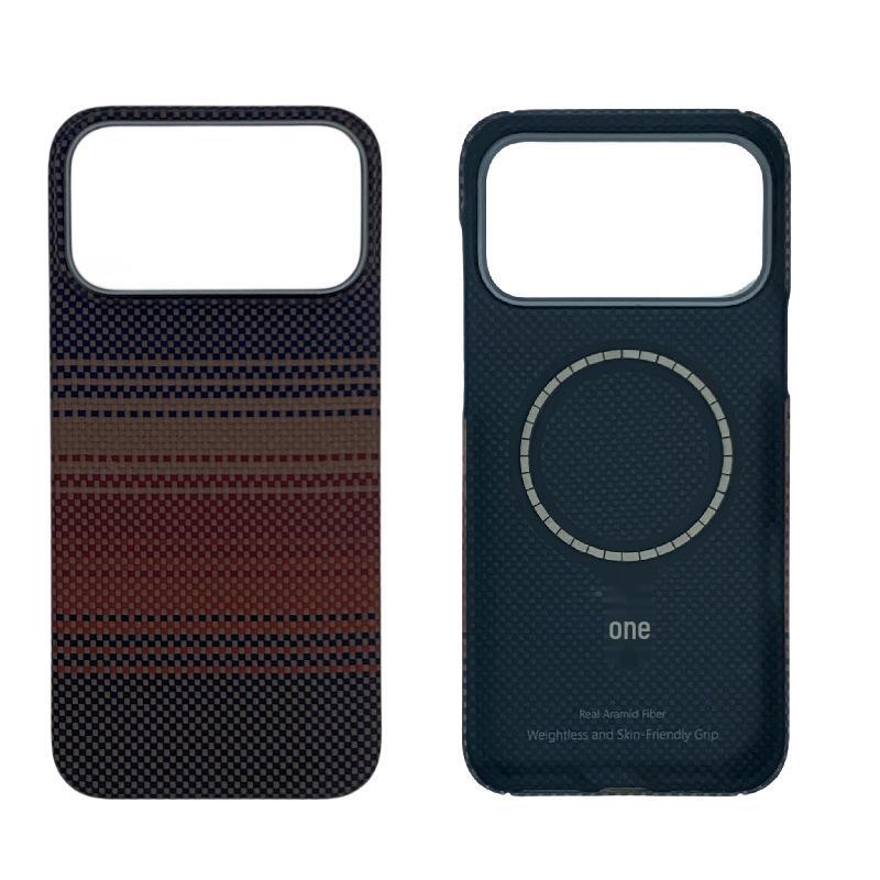 iPhone 17 Pro Kevlar Aramid Fiber Magnetic Case - Fingerprint Resistant