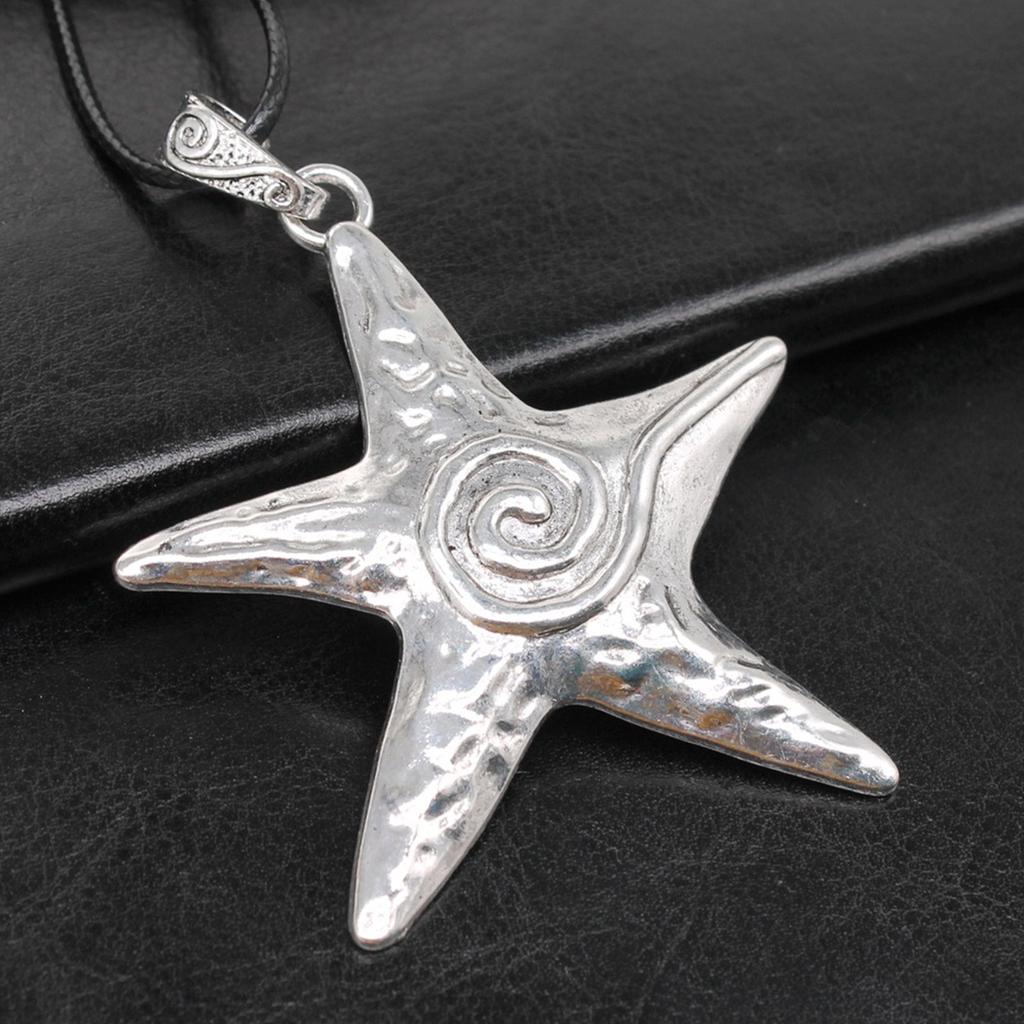 Chunky Pentagram Necklace Jewelry Gift for Women Mens Exaggerate Y2K Star Charm Necklace Clavicle Chain Jewelry Gift