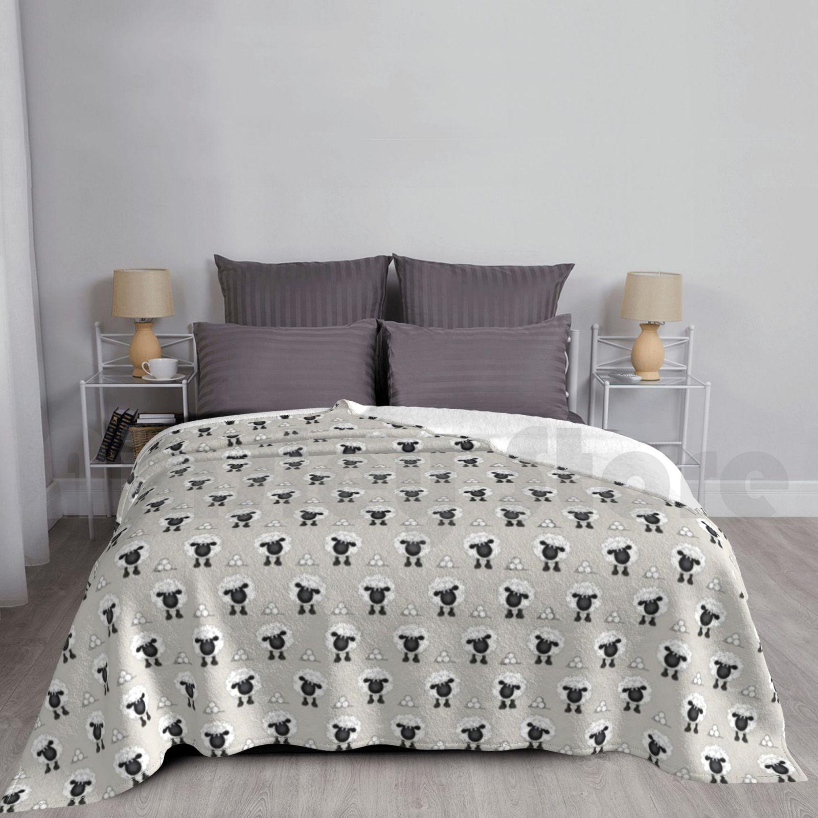 Blanket Sheep Pattern 1059 Sheep Ewe Sheep Pattern Wool Knitting Knitting Sheep Sheep Size: 75*100cm, Weight: 230 GSM