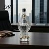 Alcohol Bottle with Screw Cap Eagle Head Whiskey Decanter 350ml Glass Animal Liquor Bottle 3D Bird Airtight Seal Wine Dispenser Stopper for Home Bar