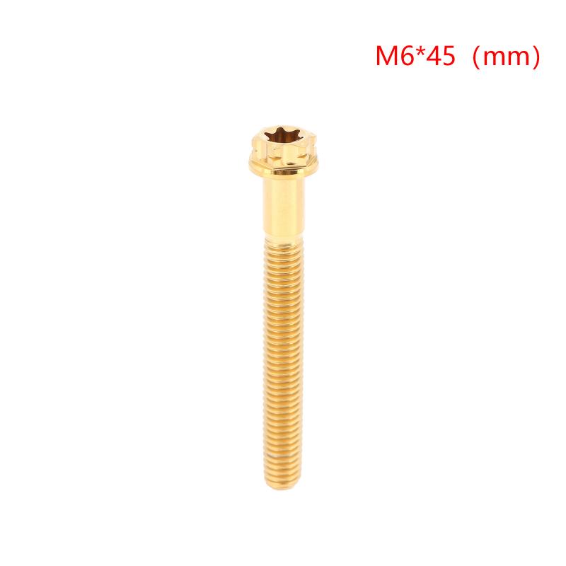 Versatile M6 Titanium Flanged Hexagon Head Bolts Suited for Bike Moto Car Projects