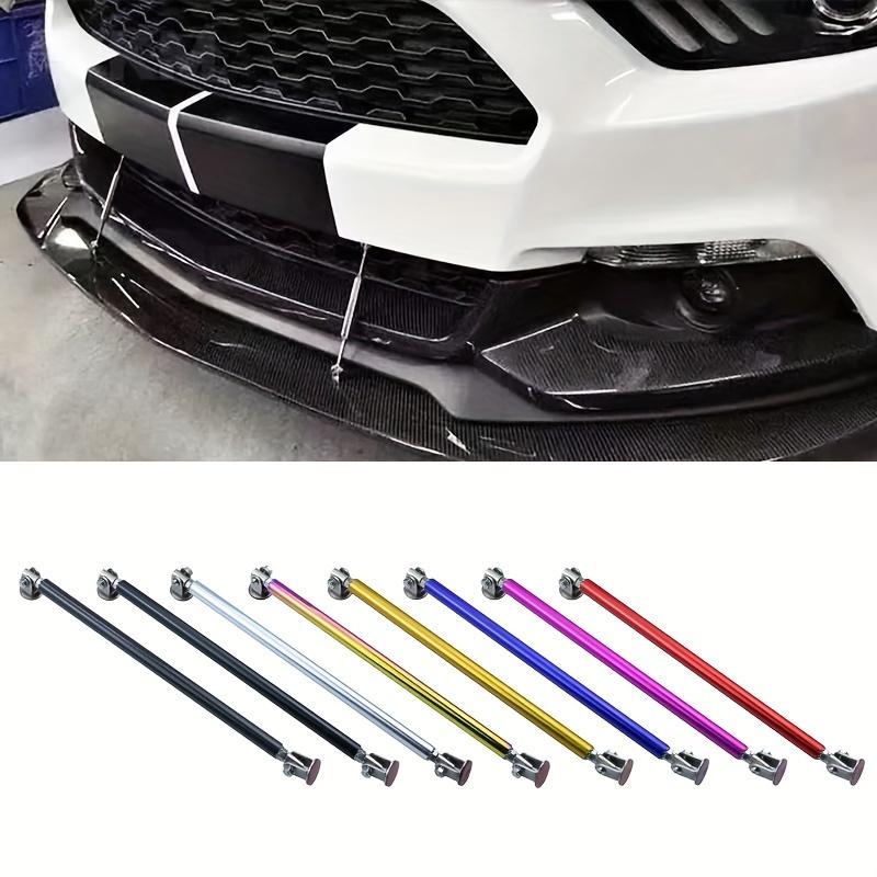 2 pcs of car front lip support rod, metal front shovel, rear bumper modification accessories, adjustable without drilling holes