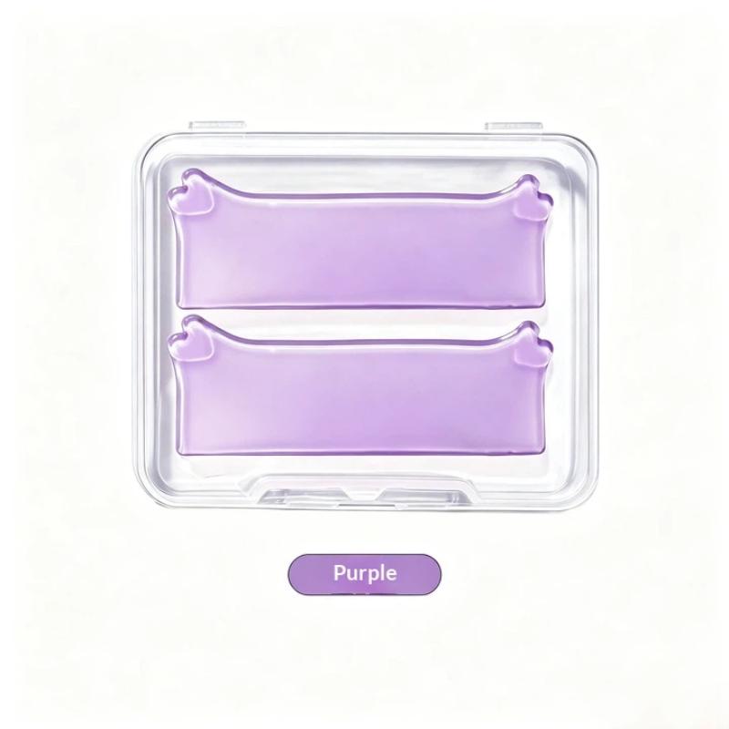 1 Pair Bear Ear Eyelash Perm Pads Reusable Silicone Lash Lifting Curling Strips Soft Under Eye Pads For Eyelash Perm Makeup Tool