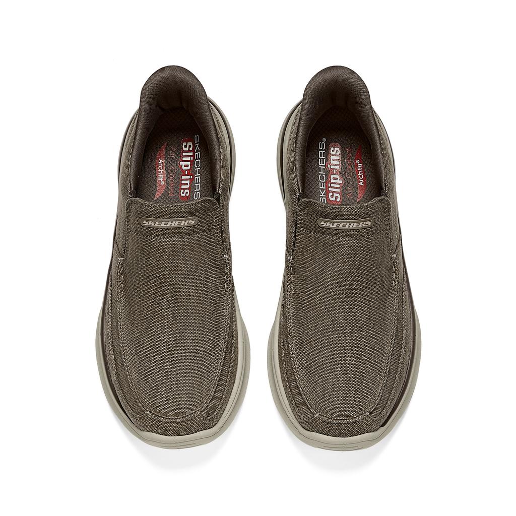 Skechers Casual Canvas Breathable Low-Top Lifestyle Shoes Men sneakers Brown 205490-BRN