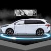 1/24 TOYOTA Sienna MPV Alloy Car Model Diecast Metal Vehicles Car Model High Simulation Sound and Light Collection Kids Toy Gift