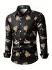 Must-have Stylish Long-sleeve Shirt with Unique Decorative Patterns, Versatile for Any Occasion.