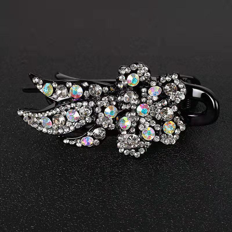 Koreanische Strass-Entenschnabel-Haarspange für Frauen