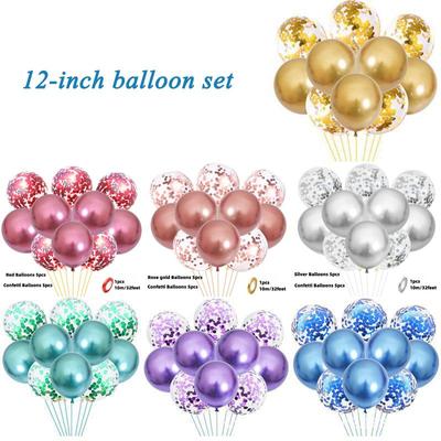 10pcs Globos Confetti Latex Balloons Wedding Decoration Baby Shower Birthday Party Decor Clear Air Balloons Valentine'S Day