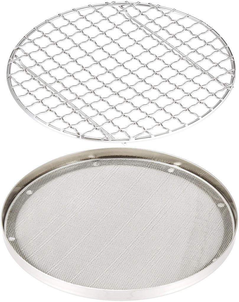 Shinetsu Works Seafood Heat Resistant Net Round Set Stainless Steel Made In Japan QTI2601