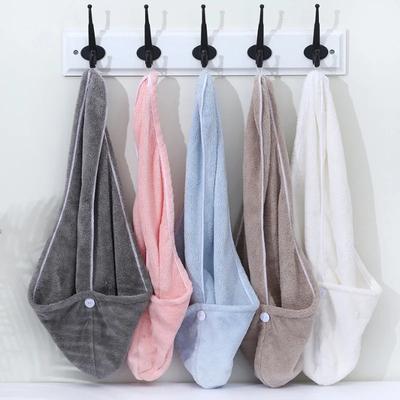Asciugamano per capelli con cuffia per capelli asciutti, bagno assorbente, da donna, ad asciugatura rapida, per doccia, con cuffia per capelli più spessa