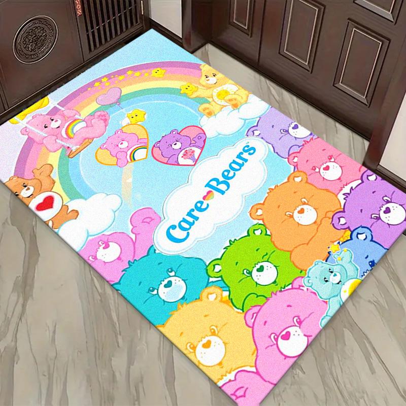 Cartoon Care Bear Carpet Rug for Living Room Bedroom Home Sofa Decoration,Kids play Non-slip Floor Mat