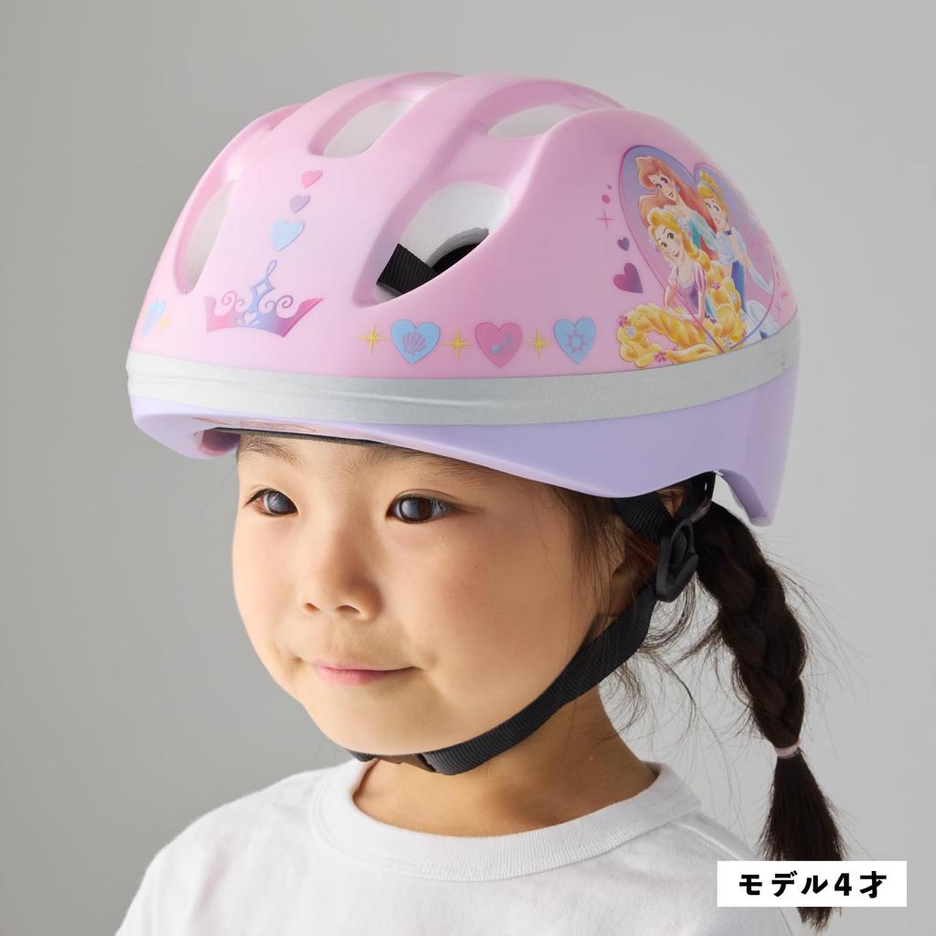 Official Ides Disney Princess Size SG for Girls Ages Suitable for and Kick Bikes Kids' Helmet, S, 53-57cm, Certified, 4-8, Bicycles, Tricycles,