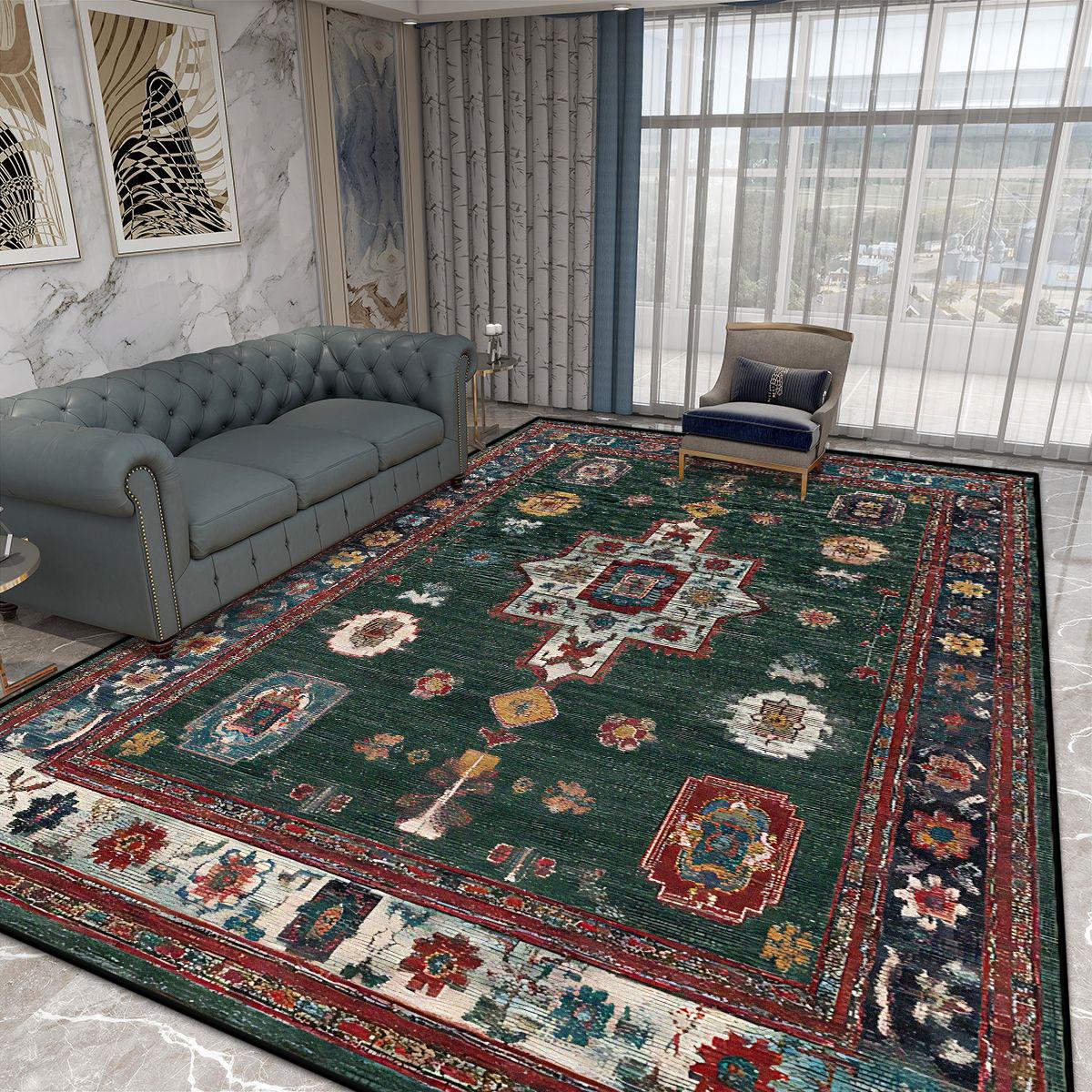 

Nordic Luxury Living Room Carpet Soft Non Slip Persian Rugs for Bedroom Lounge Coffee Tables Home Decoration 60*90cm
