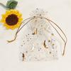 25/50/100pz Sacchetto Regalo Organza Luna Stella Multicolore Sacchetti per Gioielli Regali per Festa di Matrimonio Sacchetto per Caramelle Imballaggio Gioielli All'ingrosso