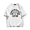 Summer Gym T-Shirts Cotton  T Shirt Graphic Print Sporty Fashion Trends Men Tee High Quality Men's Clothes Men Clothing