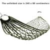 Portable Garden Outdoor Thickened Nylon Rope Hammock Indoor Mesh Hammock Portable Simple Hammock Swing Chair