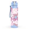 1PC Pink Bow Butterfly Decoration Print 750ml Color Plastic Sports Water Bottle Leakproof Flip Straw Lid Suitable for Sports Office Home Use