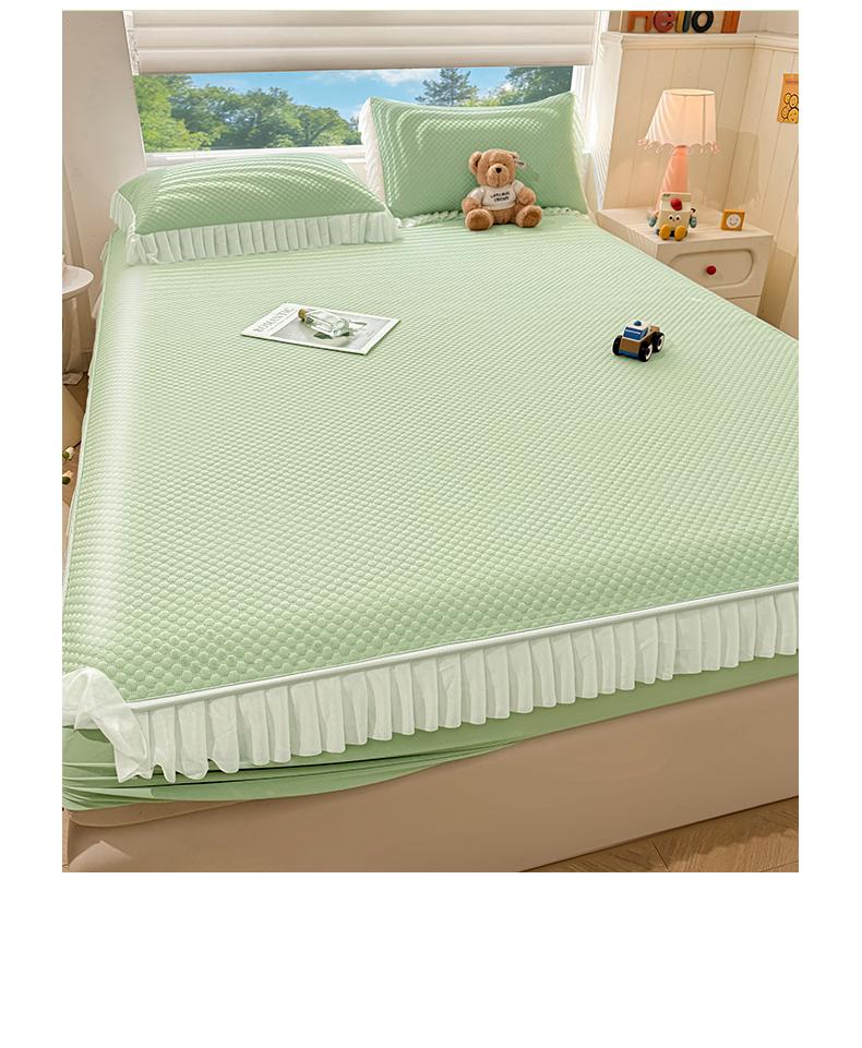 Liangdoudou A-class Cool Silk Lace Bed Sheet, Cool Mat, Student Dormitory Mat, Washable Cool Mat Mat