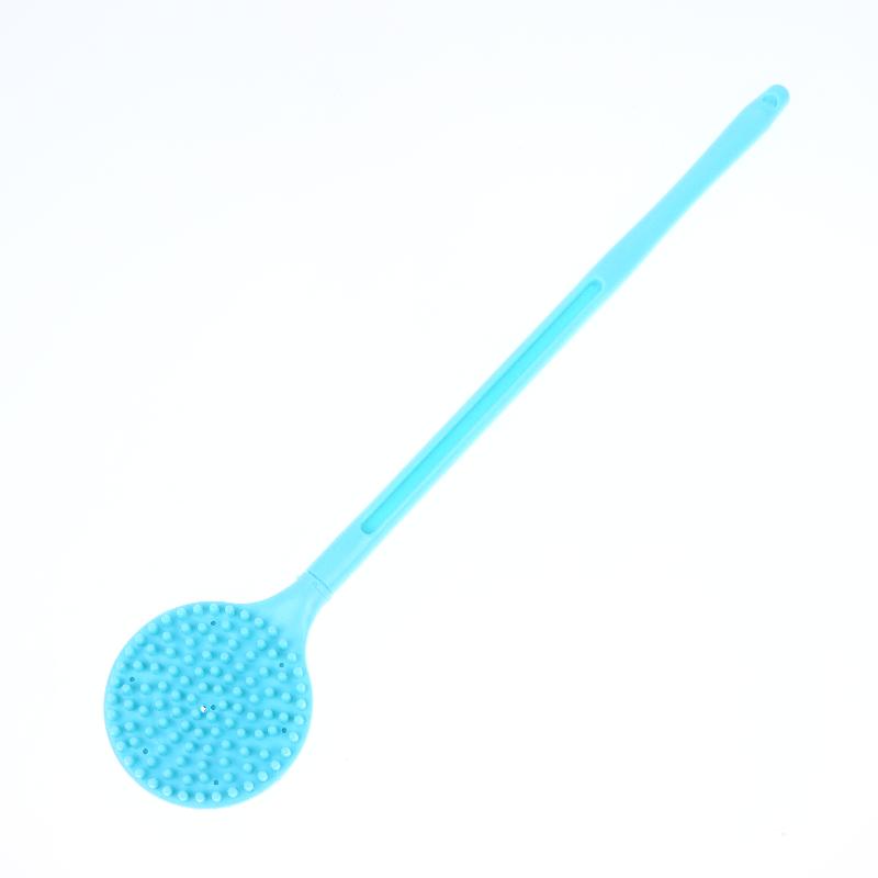 

1Pcs Body Deep Cleansing And Exfoliating Massage Double-Sided Soft Bristles Brush Long Handle Silicone Back Scrubber Brush