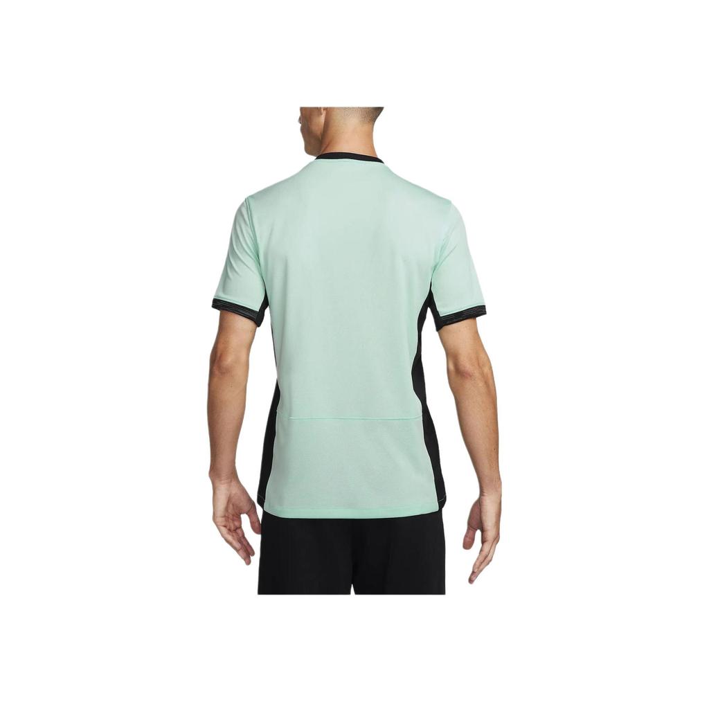 Nike Koszulka piłkarska Dri-Fit z nadrukiem logo Męskie topy Teal DX9819-354